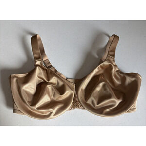Soma Bra 42DDD Sensuous Sides 3 inch Minimizer Unlined Underwire Nude Satin Cups
